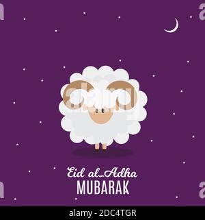 Eid al-Adha, Kurban Bayrami muslim Festival of Sacrifice. illustrator Stockfoto