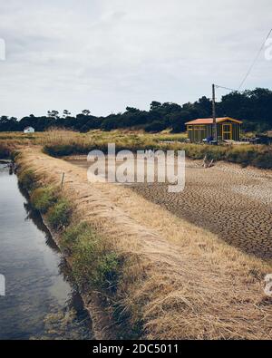 Fort Royer, Oyster Huts an einem bewölkten Morgen Stockfoto