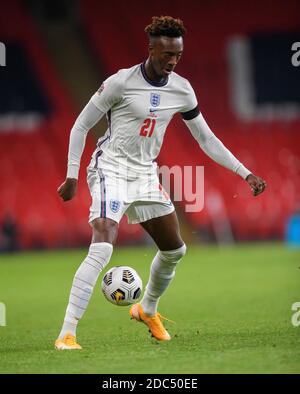 Wembley Stadium, London, 18. November 2020. Engands Tammy Abraham England gegen Island - UEFA Nations League - Gruppe A2 - Wembley Bildnachweis: © Mark Pain / Alamy Live News Stockfoto