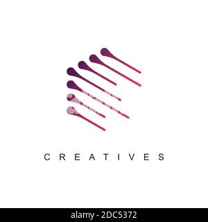 Moderne abstrakte Symbol Logo Design Vektor-Vorlage Stock Vektor