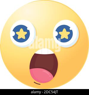 Social Media emoji hochwertige Vektor-Illustration Stock Vektor