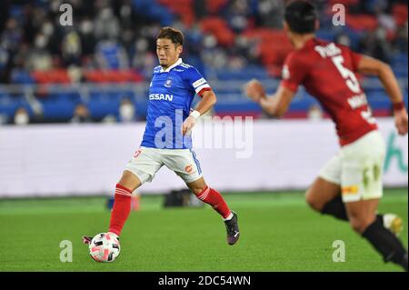 Marinos' Ryuta Koike während des 2020 J.LEAGUE Division 1 Fußballmatches zwischen Yokohama F. Marinos 6-2 Urawa Red Diamonds im Nissan Stadium in Kanagawa, Japan am 14. November 2020. (Foto von AFLO) Stockfoto