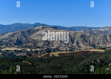 Vista Point über Santa Ynez Valley in Santa Barbara, Kalifornien, USA Stockfoto