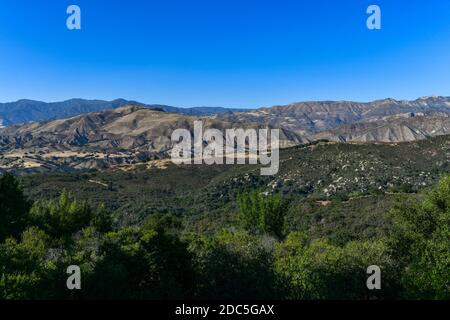 Vista Point über Santa Ynez Valley in Santa Barbara, Kalifornien, USA Stockfoto