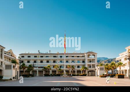 Spanien Platz In Nerja, Spanien Stockfoto