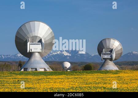 Geographie / Reisen, Deutschland, Bayern, Raisting, Bodenstation Raisting, Oberbayern, Zusatz-Rights-Clearance-Info-not-available Stockfoto