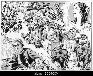 RONALD COLMAN und LORETTA YOUNG in CLIVE OF INDIA 1935 Regie RICHARD BOLESLAWSKI Musik Alfred Newman Produzent Darryl F. Zanuck 20th Century Pictures / United Artists Stockfoto