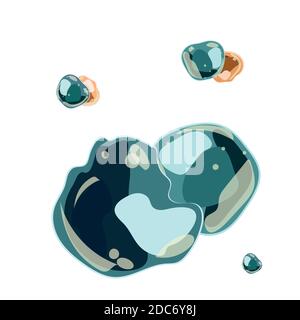 Abstrakter Kunsthintergrund mit Glasflecken aus Vektorelementen. Stock Vektor