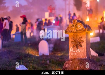 Die panag-apoy-Ritualfeier in Sagada, Philippinen Stockfoto