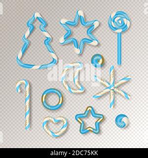 Weihnachtsbonbon Lollipop Stock Vektor