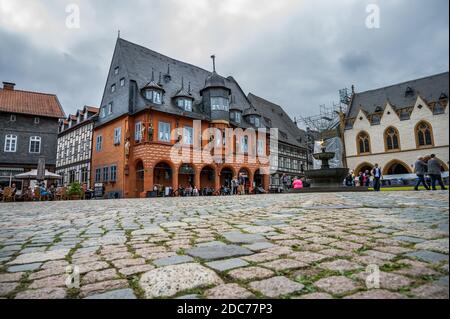 Rathaus goslar im harz Stockfoto