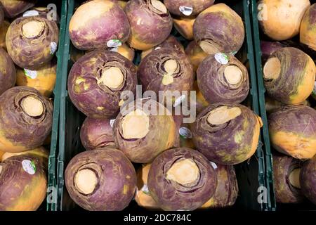 Lose schweden zum Verkauf in einem Supermarkt. Stockfoto