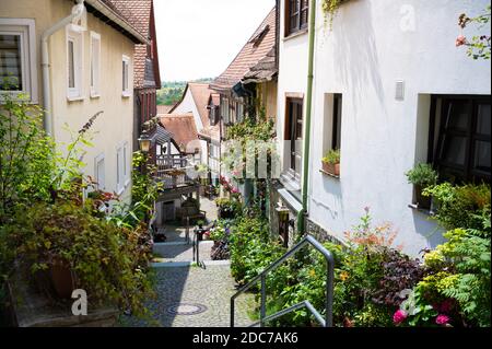 Blick durch die historischen Straßen von kronberg im taunus Stockfoto