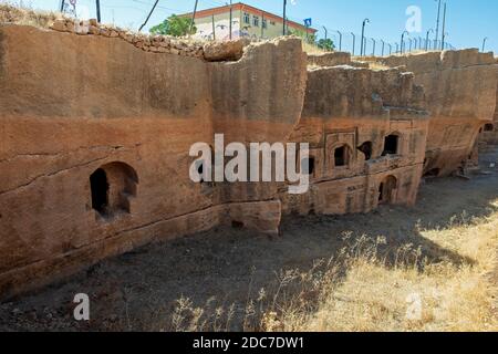 Dara ist eine historische antike Stadt an der Mardin. Mesopotamia Dara Ruinen Der Antiken Stadt. (Mardin - Türkei) Stockfoto