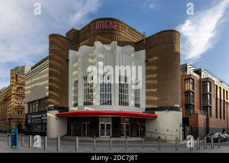 Athena ist ein denkmalgeschützter Veranstaltungsort im Kulturviertel von Leicester City Centre. Stockfoto