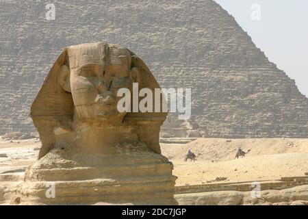 DIE HOCHEBENE VON GIZEH, ÄGYPTEN Stockfoto