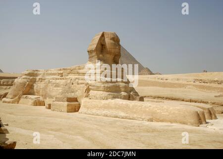 DIE HOCHEBENE VON GIZEH, ÄGYPTEN Stockfoto