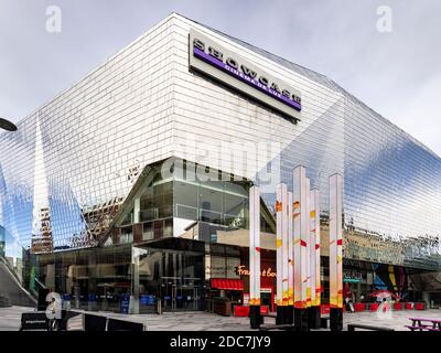 Beacons Digital Sculpture und Showcase Kino im Highcross Shopping Zentrum Leicester Stadtzentrum Leicestershire East Midlands England Stockfoto