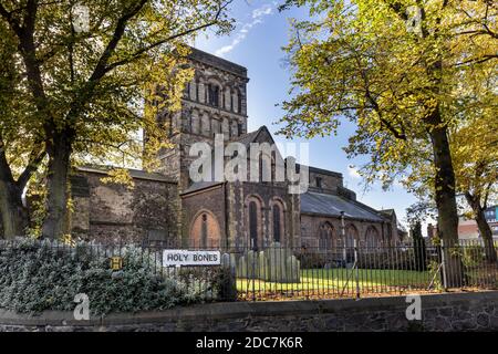 St. Nicholas Church, die älteste Kirche in Leicester aus angelsächsischen Zeiten, Leicester, England Stockfoto