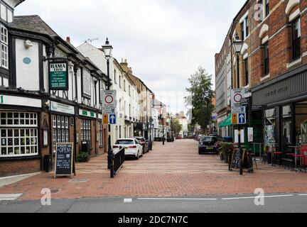 Sheep Street in Rugby Stadtzentrum und Fußgängerzone Stockfoto