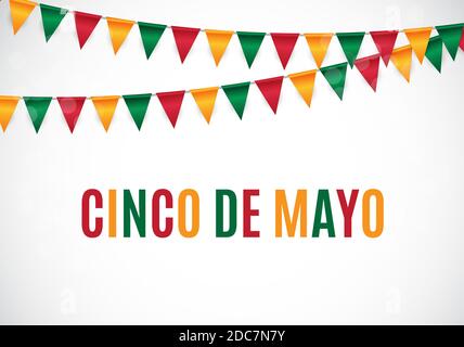 Cinco de Mayo Urlaub Hintergrund. Illustration. Stockfoto