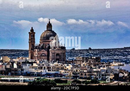 Mdina ist ein gemeinderat und ummauerten Stadt auf einem Hügel in Zentral-Malta. Früher hieß es Citta Vecchia Stockfoto