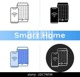 Smart Speaker-Symbol Stock Vektor