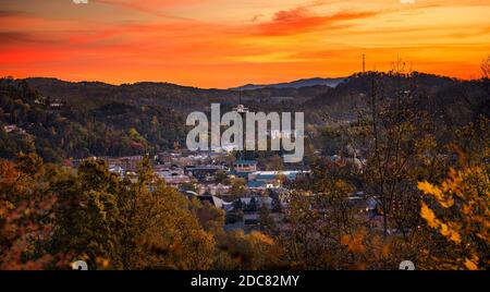 Blick auf Gatlinburg Stockfoto