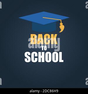 Abstract Back to School Hintergrund. Abbildung Stockfoto