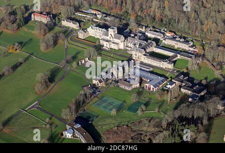 Luftaufnahme von Ampleforth Abbey & College, nördlich von York, Yorkshire Stockfoto