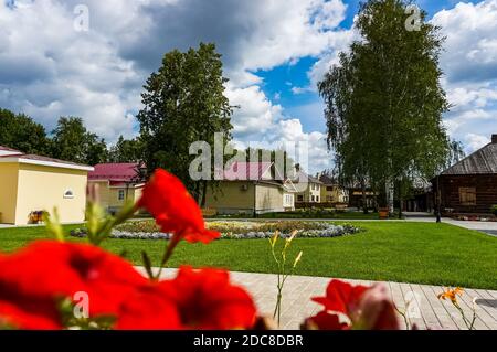 Pjotr Tschaikowsky Museum in Wotkinsk, Udmurtien, Russland, gewidmet dem Komponisten Pjotr Iljitsch Tschaikowsky, der dort seine frühe Kindheit verbrachte. Stockfoto