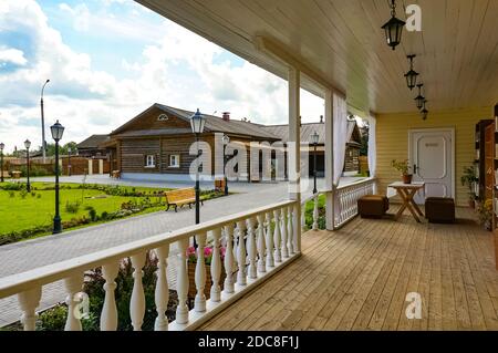 Pjotr Tschaikowsky Museum in Wotkinsk, Udmurtien, Russland, gewidmet dem Komponisten Pjotr Iljitsch Tschaikowsky, der dort seine frühe Kindheit verbrachte. Stockfoto