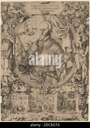 Jost Amman, (Künstler), Schweizer, 1539 - 1591, Gaspar de Coligny, 1573 Stockfoto