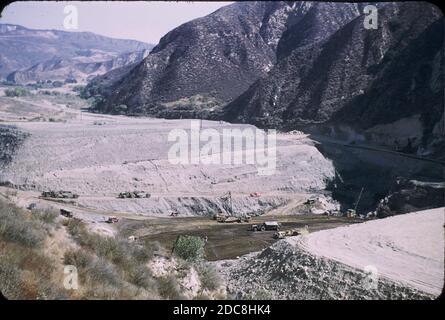 Santa Felicia Dam, 1955-56, Lake Piru, Ventura County Stockfoto