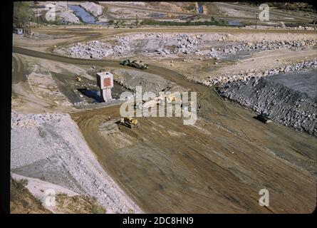 Santa Felicia Dam, 1955-56, Lake Piru, Ventura County Stockfoto