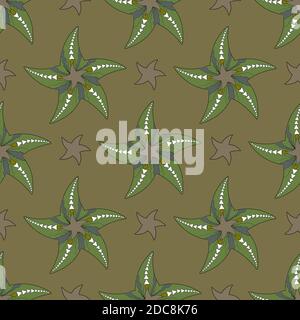 Muster für Jungen. Beste abstrakte Sterne nahtlose Muster. Mit der Inschrift Meer. Stock Vektor