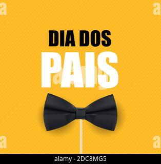 Urlaub in Brasilien Vatertag. Portugiesisch Brasilianisch Sagen Happy Fathers Day . Dia dos Pais. Abbildung Stockfoto