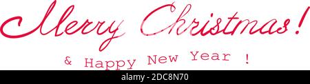 Frohe Weihnachten und glückliches neues Jahr. Stock Vektor