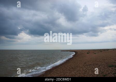 Der isolierte Weiler Shingle Street an der Küste von Suffolk, Großbritannien Stockfoto
