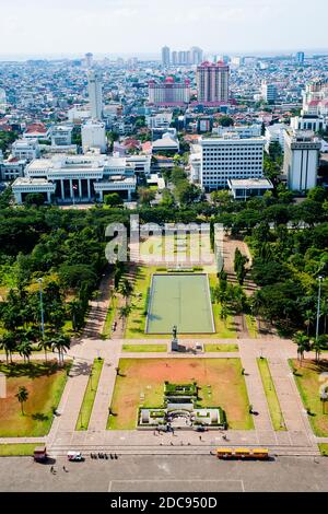 Blick über Jakarta, die Hauptstadt Indonesiens, Asien Stockfoto