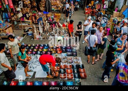 Waren zu verkaufen in Ubud Markt, Bali, Indonesien, Asien Stockfoto
