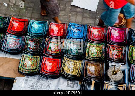 Waren zu verkaufen in Ubud Markt, Bali, Indonesien, Asien Stockfoto