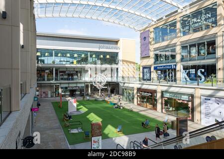 Leiden Square, Westgate Shopping Centre, Oxford, Oxfordshire, England, Großbritannien Stockfoto