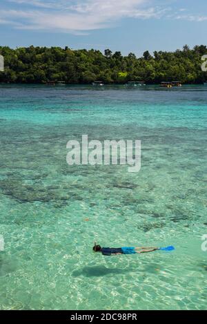 Schnorcheln am Iboih Beach, Pulau Weh Island, Provinz Aceh, Sumatra, Indonesien, Asien Stockfoto