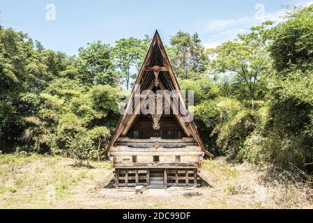 Traditionelles Batak-Haus, Toba-See (Danau Toba), Nordsumatra, Indonesien, Asien Stockfoto