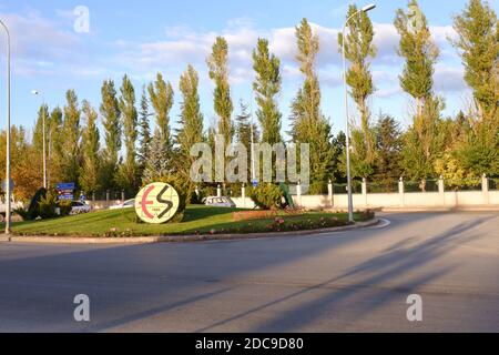 Eskisehirspor Logo auf der Straße Stockfoto