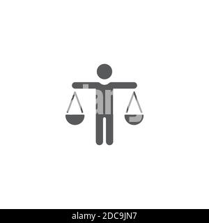 Ethik Symbol, Farbe, Linie, Umriss Vektor-Zeichen, linear Stil Piktogramm isoliert auf weiß. Symbol, Logo-Illustration. Bearbeitbare Kontur. Pixel perfekt Stock Vektor