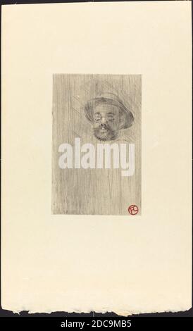 Henri de Toulouse-Lautrec, (Künstler), Französisch, 1864 - 1901, Henry SOMM, Sept pointes seches, (Serie), 1898, Trockenpunkt Stockfoto