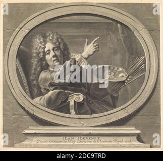 Antoine Trouvain, (Künstler), französisch, 1656 - 1708, Jean-Baptiste Jouvenet, (Künstler nach), französisch, 1644 - 1717, Jean Jouvenet, 1707, Gravur Stockfoto