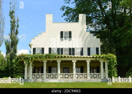 Saint-Gaudens House (Aspet), erbaut 1817, in Saint-Gaudens National Historic Site in Cornish, New Hampshire, USA. Dies ist der einzige NPS-Standort in New H Stockfoto